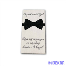  Esküvői téglalap 14x7,5cm - Köszönök mindent apa! - Menyasszonytól dekorációs kellék