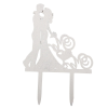  Esküvői tortadísz fehér 17cm