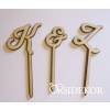  Esküvői tortadísz, monogram
