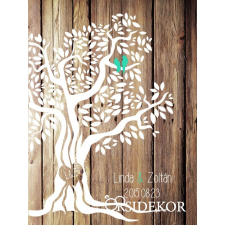  Esküvői vendégkönyv, ujjlenyomatfa dekorációs kellék