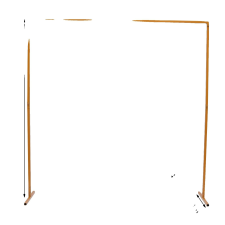  Esküvőív, erős fémszerkezet, állítható magasságú, arany, L party kellék