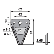 ESM Kaszapange ESM 443440981 - 81 mm autóalkatrész