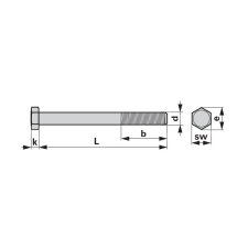 ESM Rögzítőcsavar csomag 00905049 - M10 x 45 mm (50 db) autóalkatrész