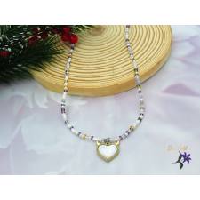  Esma apró gyöngyös nyaklánc-18K nyaklánc