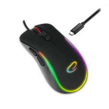 Esperanza - EGM303 Hesperis USB Type-C vezetékes 7D Gamer egér, RGB fekete egér