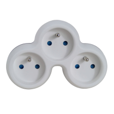 Esperanza ELK313WE Hálózati Dugalj 3 aljzatos elosztó - Fehér/Szürke (ELK313WE) hosszabbító, elosztó