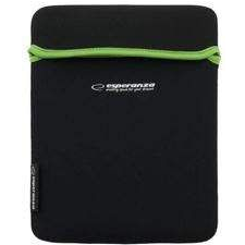 Esperanza ET172G 9,7" neoprén tablet tok fekete-zöld (ET172G5901299903155) tablet tok