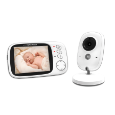  Esperanza Jacob Baby Monitor 3,2&quot; LCD kijelzovel, fehér bébiőr