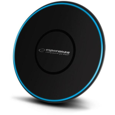 Esperanza Quantum EZC103 vezeték nélküli töltő 10W fekete-kék (EZC103) mobiltelefon kellék