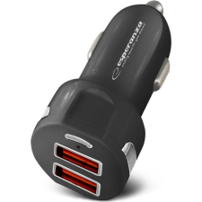 Esperanza Quick Power Charger 2xUSB-A Autós töltő 18W - Fekete ( ) mobiltelefon kellék