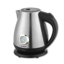 Esperanza Thames elektromos vízforraló homérséklet jelzovel 1,7 liter, inox vízforraló és teáskanna