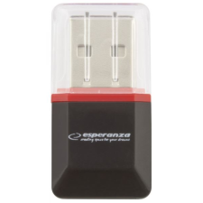 Esperanza USB 2.0 microSD kártyaolvasó fekete (EA134K) kártyaolvasó