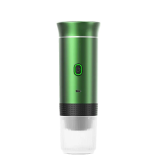  Espresso kávéfőző, hordozható kivitel, 3 az 1-ben kompatibilitás, metálzöld kávéfőző