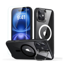 ESR iPhone 16 ESR CLASSIC HYBRID szilikon telefonvédő ütésállóság, MagSafe + képernyővédő üveg, FEKETE tok és táska