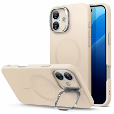 ESR IPhone 16 Plus tok - ESR Cloud Soft HaloLock Kickstand - világos barna tok és táska