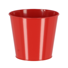 Esschert Design Cink virágcserép, 16 cm átmérőjű, piros kerti tárolás
