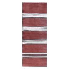 Esschert Design Csíkos kétoldalú kültéri szőnyeg, rozsdavörös, 197 x 72 cm lakástextília
