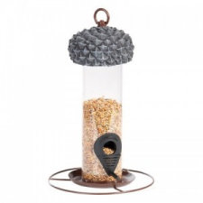 Esschert Design Henger alakú adagolós madáretető makk formájú tetővel etető, itató madaraknak