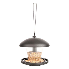 Esschert Design Modern stílusú felakasztható önadagolós madáretető, 19 cm átmérőjű etető, itató madaraknak