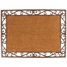 Esschert Design Öntöttvas lábtörlő kókuszrost betéttel 75 X 55 CM lakástextília