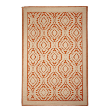 Esschert Design &quot;Sivatagi álom&quot; kétoldalú kültéri szőnyeg, rozsdavörös, 186 x 119 cm lakástextília