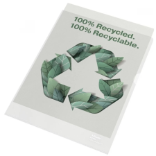 ESSELTE 627496 Recycled A4 narancsos 100 mikronos 100db lefűzhető genotherm lefűző