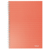 ESSELTE Colour'Breeze spirálfüzet vonalas, A5, korallszínű (628473) (Esselte628473)