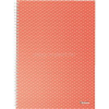 ESSELTE ColourBreeze A4 kockás korall spirálfüzet (ESSELTE_628478)