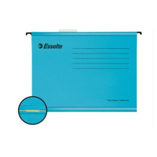 ESSELTE Függőmappa ESSELTE Classic A/4 gyorslefűző szerkezettel újrahasznosított karton kék 10 db/csomag lefűző