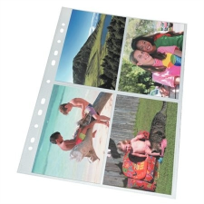 ESSELTE Genotherm, lefűzhető, A4, 80 mikron, víztiszta felület, fényképtartó, Esselte 10db/csomag (78001) lefűző