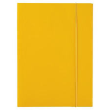 ESSELTE Gumis mappa, 15 mm, karton, A4, ESSELTE &quot;Economy&quot;, sárga mappa