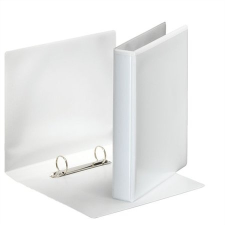 ESSELTE Gyûrûs könyv, panorámás, 2 gyûrû, D alakú, 46 mm, A5, PP/PP, ESSELTE, fehér gyűrűskönyv