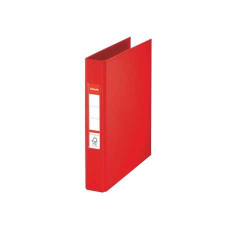 ESSELTE Gyűrűs könyv, 2 gyűrű, 42 mm, A5, PP, ESSELTE &quot;Standard&quot;, Vivida piros gyűrűskönyv