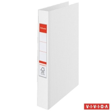 ESSELTE Gyűrűs könyv, 4 gyűrű, 42 mm, A4, PP, ESSELTE "Standard", Vivida fehér gyűrűskönyv