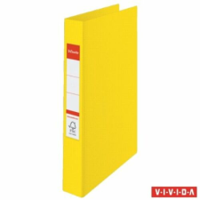 ESSELTE Gyűrűs könyv, 4 gyűrű, 42 mm, A4, PP, ESSELTE "Standard", Vivida sárga gyűrűskönyv
