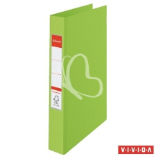ESSELTE Gyűrűs könyv, 4 gyűrű, 42 mm, A4, PP/PP, ESSELTE &quot;Standard&quot;, Vivida zöld gyűrűskönyv