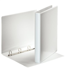 ESSELTE Gyűrűs könyv, panorámás, 4 gyűrű, D alakú, 35 mm, A4, PP/PP, , fehér mappa