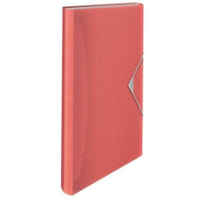 ESSELTE Harmonikamappa, A4, PP, 6 rekeszes, ESSELTE "Colour`Breeze", korall mappa