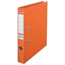 ESSELTE Iratrendező, 50 mm, A4, PP/PP, élvédő sínnel, Esselte Standard, narancssárga (811440) gyűrűskönyv