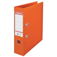 ESSELTE Iratrendező, 75 mm, A4, PP/PP, élvédő sínnel, Esselte Standard, narancssárga (811340) gyűrűskönyv