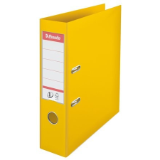 ESSELTE Iratrendező, 75 mm, A4, PP/PP, élvédő sínnel, Esselte Standard, sárga (811310) gyűrűskönyv