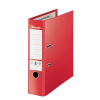  ESSELTE Iratrendező, 80 mm, A4, PP, élvédő sínnel, ESSELTE "Standard Plus", Vivida piros