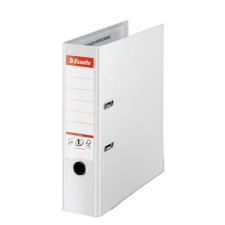 ESSELTE Iratrendező, 80 mm, A4, PP, élvédő sínnel, ESSELTE "Standard Plus", Vivida fehér irattartó
