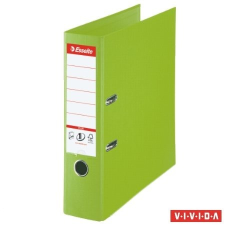 ESSELTE Iratrendező, 80 mm, A4, PP/PP, élvédő sínnel, Esselte Standard Plus, Vivida zöld (81186) gyűrűskönyv