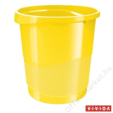 ESSELTE Papírkosár, 14 liter, ESSELTE Europost, Vivida sárga (E623946) szemetes