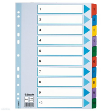 ESSELTE Regiszter ESSELTE A/4 1-10 karton MYLAR naptár, kalendárium