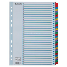 ESSELTE Regiszter, karton, A4, 1-31, ESSELTE "Mylar" regiszter és tartozékai