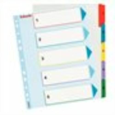 ESSELTE Regiszter, laminált karton, A4 maxi, 1-5, újraírható, ESSELTE regiszter és tartozékai
