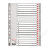 ESSELTE Regiszter, műanyag, A4, 1-20, ESSELTE, szürke (E100107)