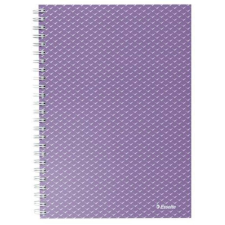 ESSELTE Spirálfüzet, A5, kockás, 80 lap, ESSELTE  Colour`Breeze, levendula (E628469) füzet
